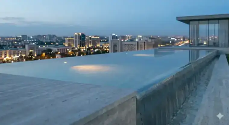 Переливной бассейн премиального уровня