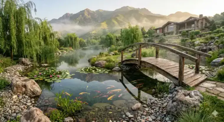 Фонтан или декоративный бассейн с точной инженерной реализацией