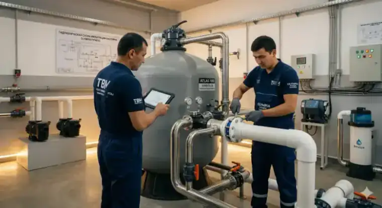 Подбор, установка и запуск оборудования для бассейнов и SPA