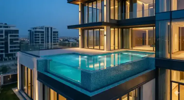 Премиальный частный бассейн с современной инженерией