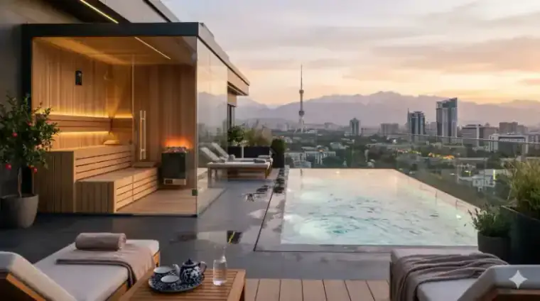 Дизайн wellness-зоны с премиальными материалами