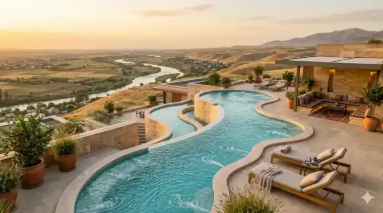 Премиальная отделка и атмосфера SPA-бассейна